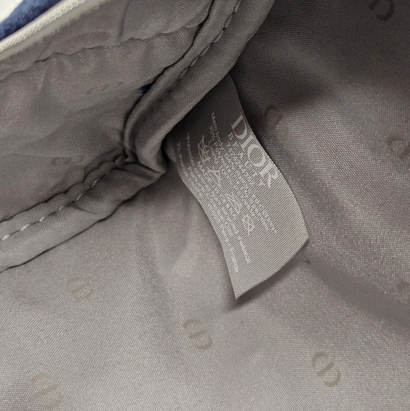 Dior Denim Mini Clutch Travel Bag in Blue Denim and Silver NWT - Picture 11 of 11